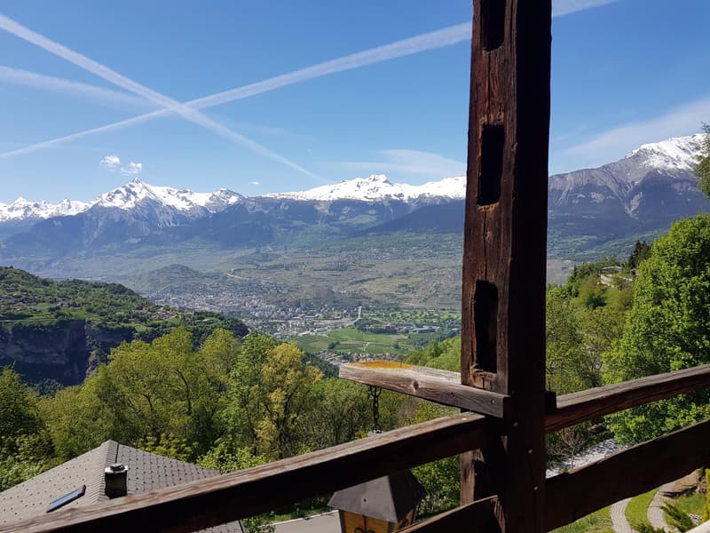 Authentic chalet of 5.5 rooms with mazot, barn and wine cellar on large estate in Val d'Hérens (1)