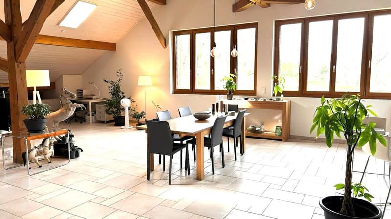 Geräumige 6-Zimmer-Dachgeschosswohnung in Bernex (2)