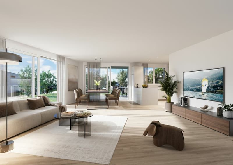 Appartamento giardino di 4,5 locali nel nuovo edificio MFH Ruediland (1)