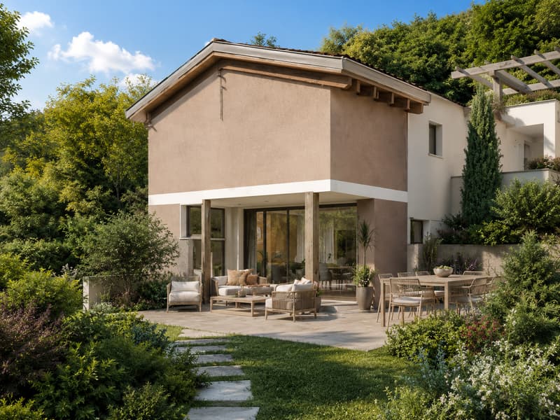 NUOVO PROGETTO:MODERNA CASA UNIFAMILIARE CON GIARDINO PRIVATO (1)