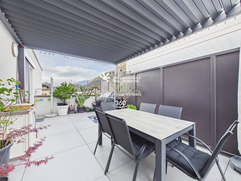CONTEMPORANEO APPARTAMENTO DI 3,5 LOCALI CON AMPIA TERRAZZA E DOMOTICA INTEGRATA (7)