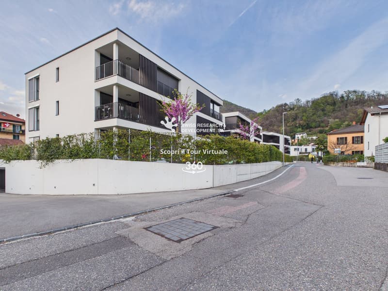 CONTEMPORANEO APPARTAMENTO DI 3,5 LOCALI CON AMPIA TERRAZZA E DOMOTICA INTEGRATA (25)