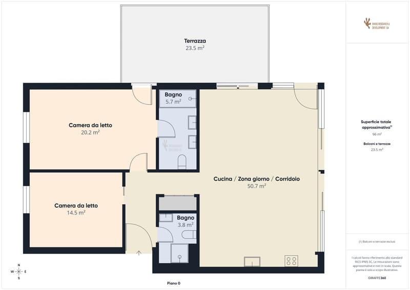 CONTEMPORANEO APPARTAMENTO DI 3,5 LOCALI CON AMPIA TERRAZZA E DOMOTICA INTEGRATA (27)