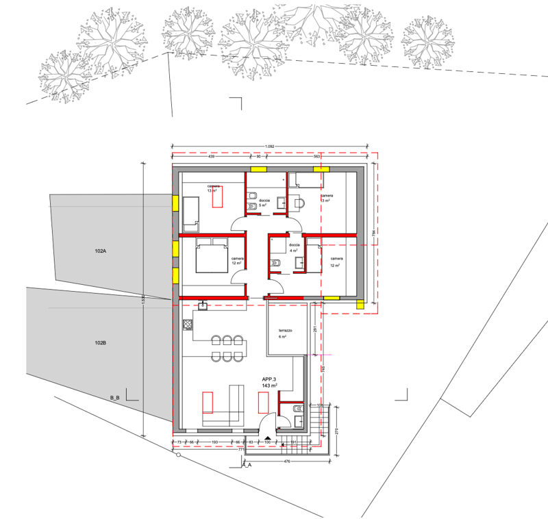 NUOVO PROGETTO RESIDENZIALE DI 3 UNITA' ABITATIVE (17)