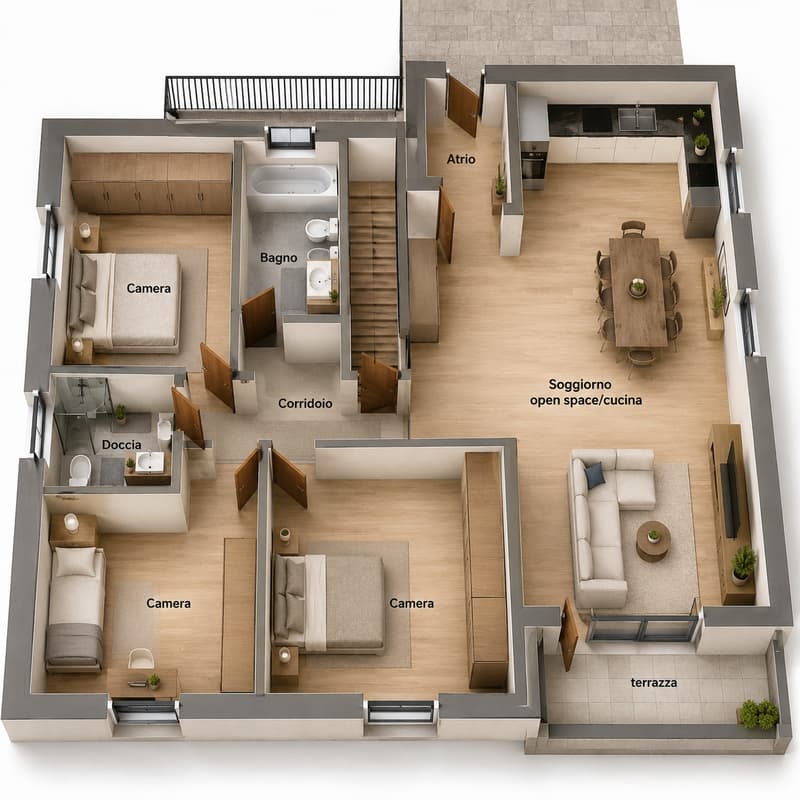 NUOVA EDIFICAZIONE – APPARTAMENTO DI 4,5 LOCALI CON TERRAZZA (10)