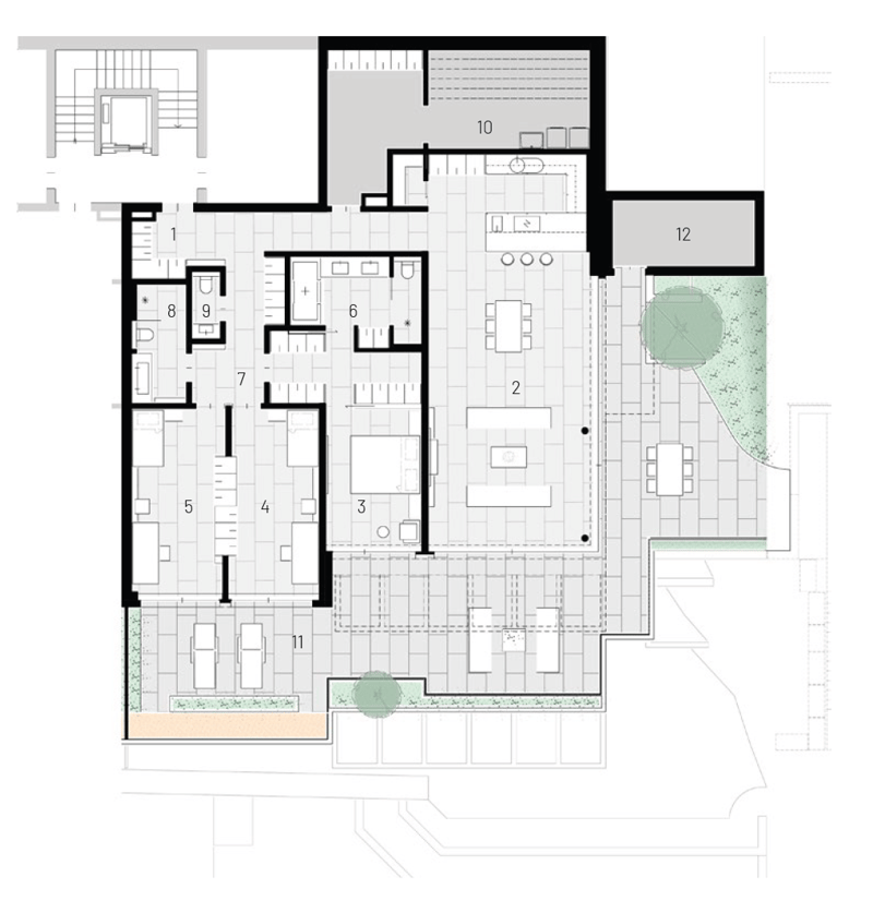 New building: 4.5-room terrace apartment, 158 m² - Living on the sun slope (6)