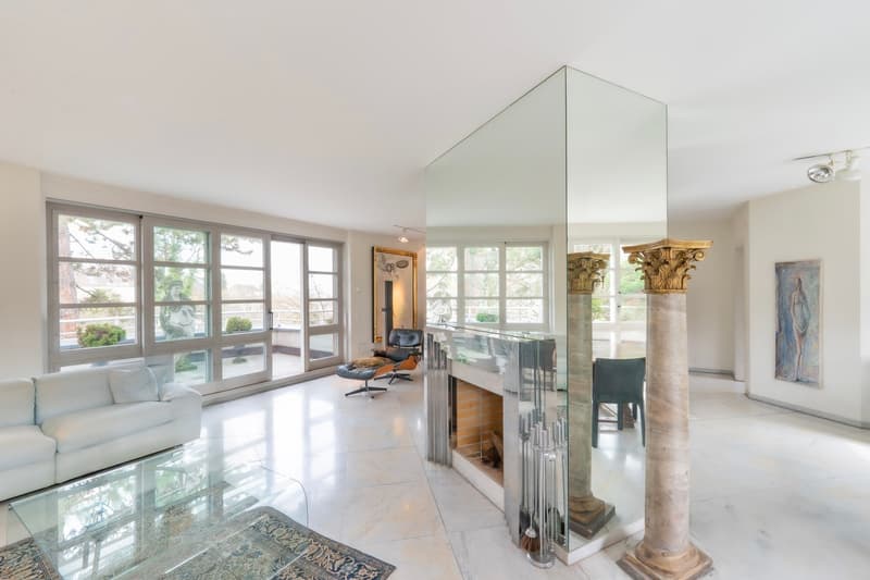 Appartement d'attique exclusif avec terrasses tout autour et vue imprenable sur Bâle (4)