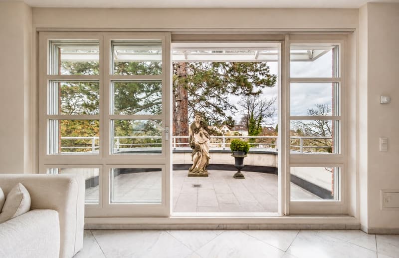 Appartement d'attique exclusif avec terrasses tout autour et vue imprenable sur Bâle (6)