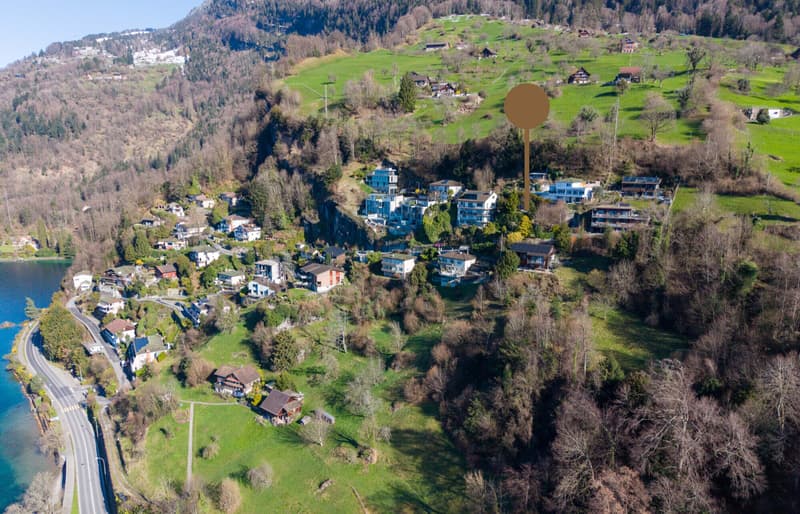 Luftaufnahme Wohngebiet Unterwilen