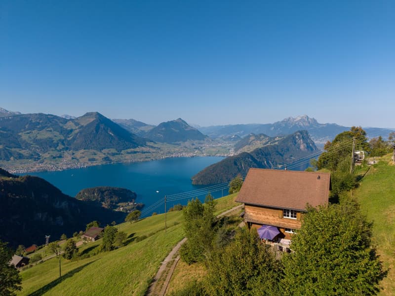 Panoramasicht auf den See