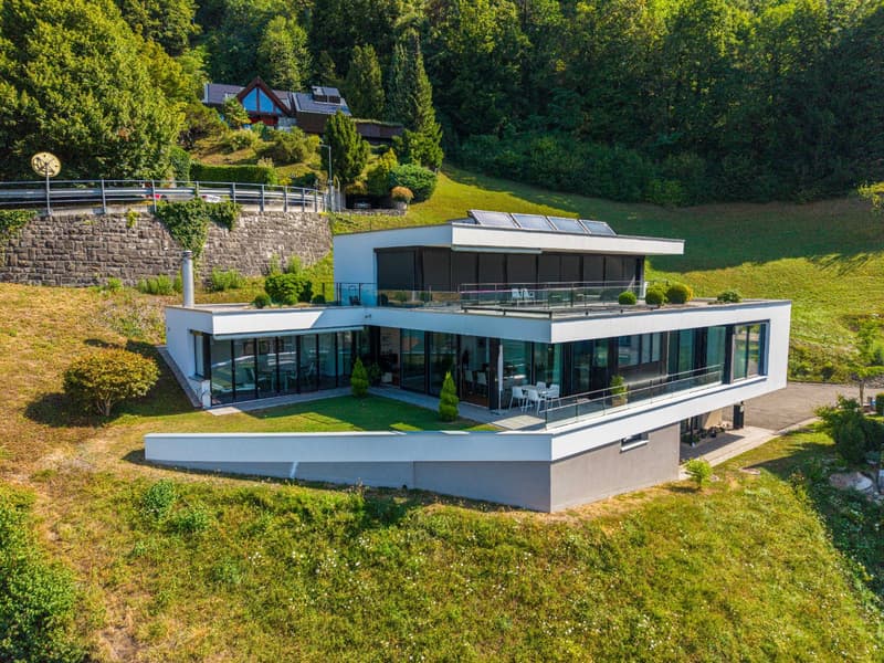 Luftansicht der modernen Architektur