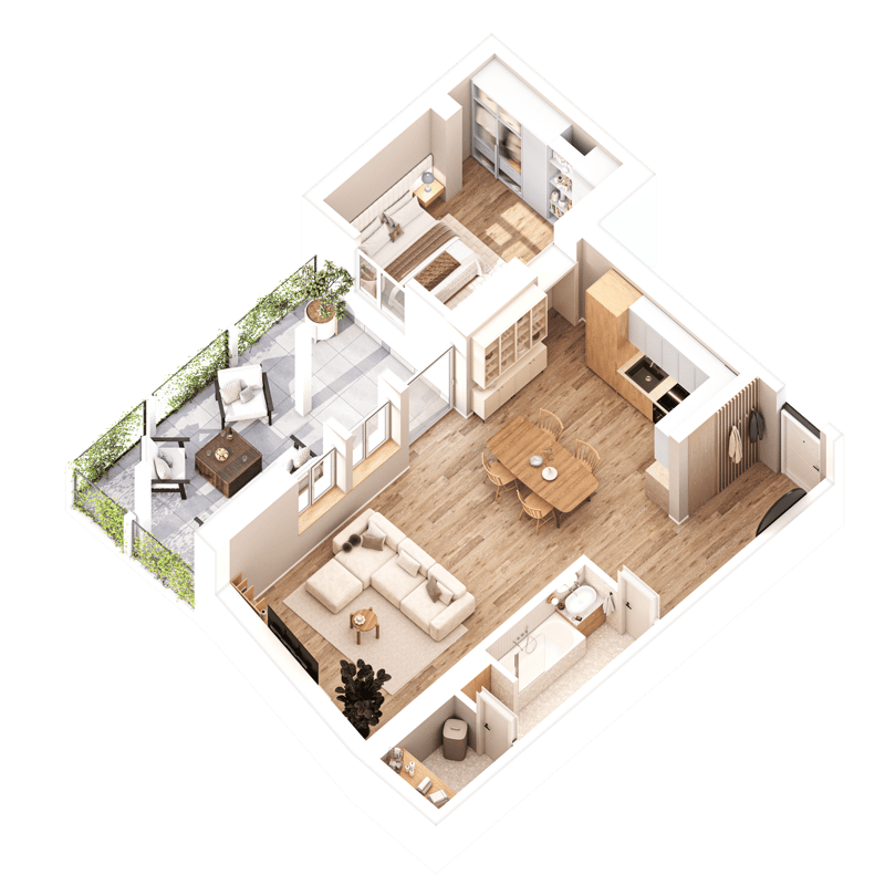 Charmant appartement de 3,5 pièces avec terrasse à Ecublens (12)
