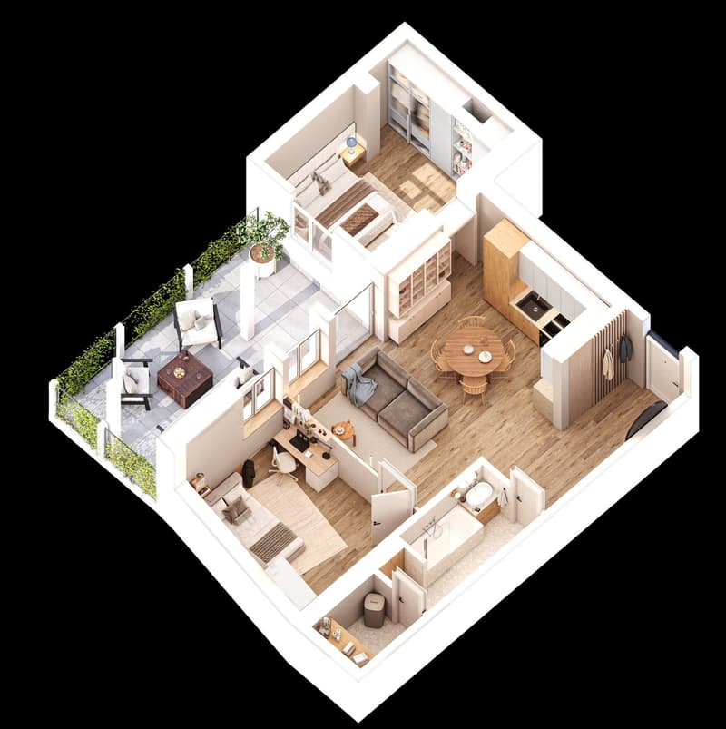 Charmant appartement de 3,5 pièces avec terrasse à Ecublens (11)