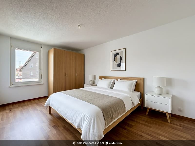 Libre de suite – 3.5 pièces traversant, balcon et calme villageois (7)