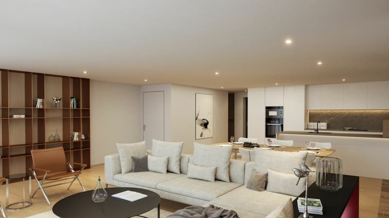 Moderne 5.5-Zimmer-Gartenwohnung mit Master Bedroom, Bad en Suite, Loggia & Balkon (6)
