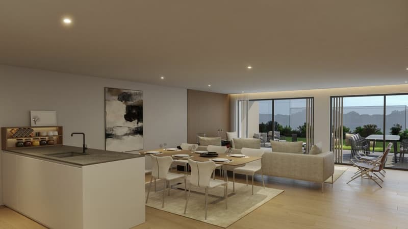 Moderne 5.5-Zimmer-Gartenwohnung mit Master Bedroom, Bad en Suite, Loggia & Balkon (8)