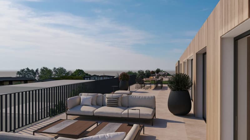 Modernes 4.5 Zimmer Penthouse mit 79m² Terrasse, Masterbedroom inkl. Bad en Suite (2)
