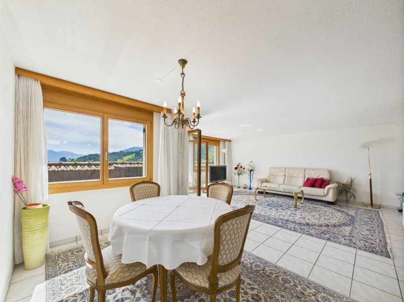 Sonnenparadies mit 180° Bergkino - frisch renovierte 4.5-Zimmer-Terrassenwohnung (7)