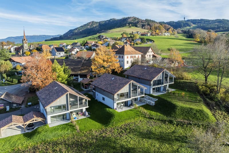 New semi-detached villa, 4.5 rooms with large garden & customizable finishes – Villarlod (Gibloux, FR) (2)