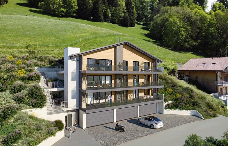 Charmey – Magnificent new 4.5-room apartment with view and large terrace (4)
