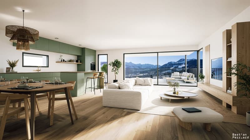 Appartement de standing neuf de 3.5 p. avec vue panoramique sur les montagnes à La Tour-de-Trême (3)