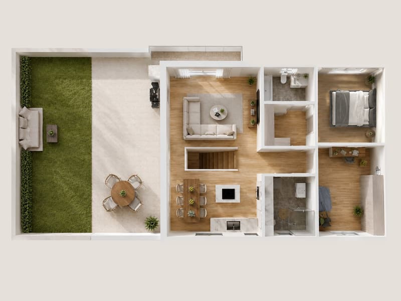 Magnificent neues Duplex mit 4.5 Zimmern und Bergblick in Bramois (3)