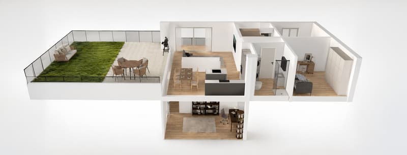 Magnifico duplex nuovo di 4,5 locali con vista sulle montagne a Bramois (4)