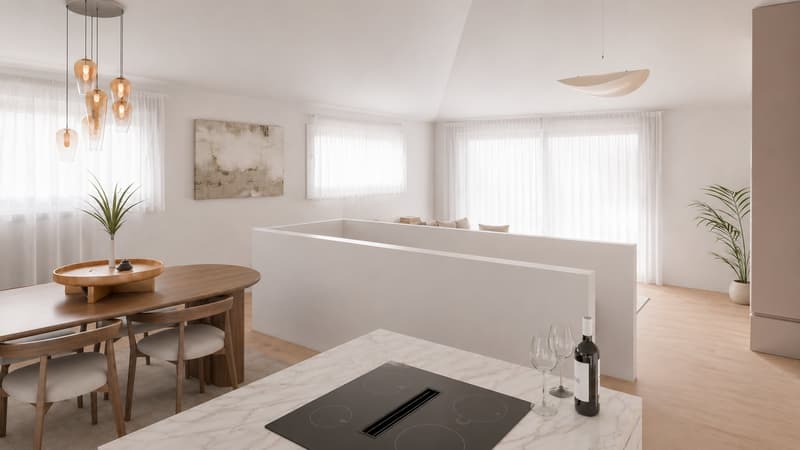 Magnificent neues Duplex mit 4.5 Zimmern und Bergblick in Bramois (8)