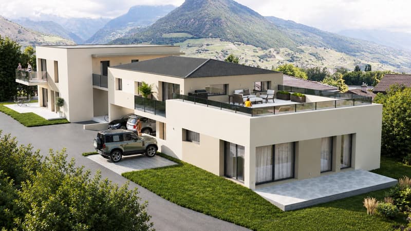 Magnificent neues Duplex mit 4.5 Zimmern und Bergblick in Bramois (1)