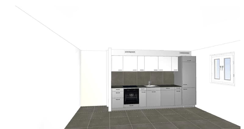 Zu vermieten – Prächtige 2.5-Zimmer-Wohnung NEU - 170 m2 Rasen und Terrasse 13m2 in Chalais (2)