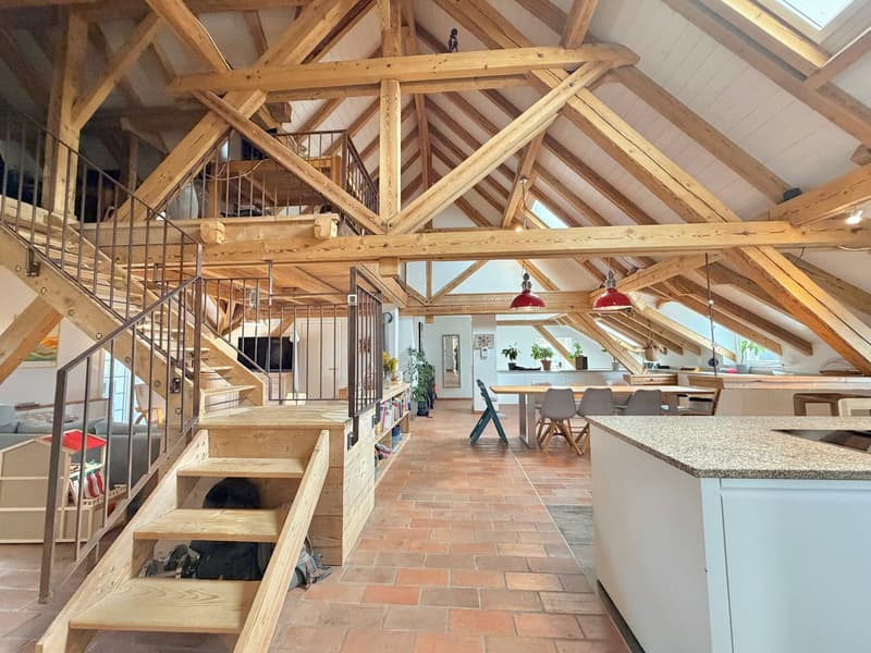 Exceptional duplex near Romont | 5.5 rooms | Unique character (2)
