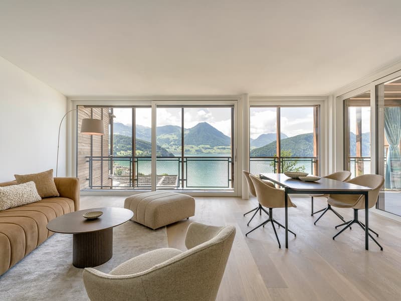 Exclusive 4.5-room maisonette apartment in Vitznau – living with a lake view (1)