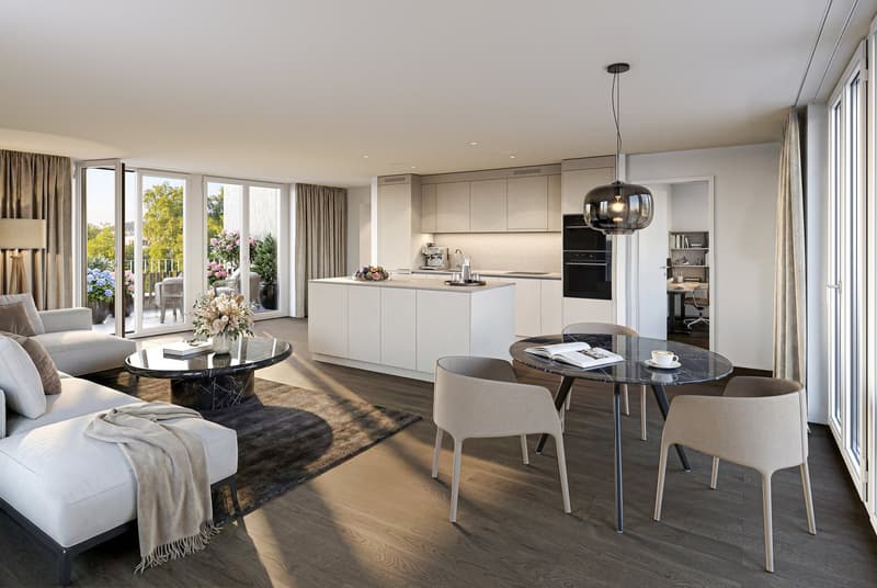 Exklusive 2½-Zimmer-Attikawohnung mit grosszügigen Terrassen in Zürich-Höngg (3)