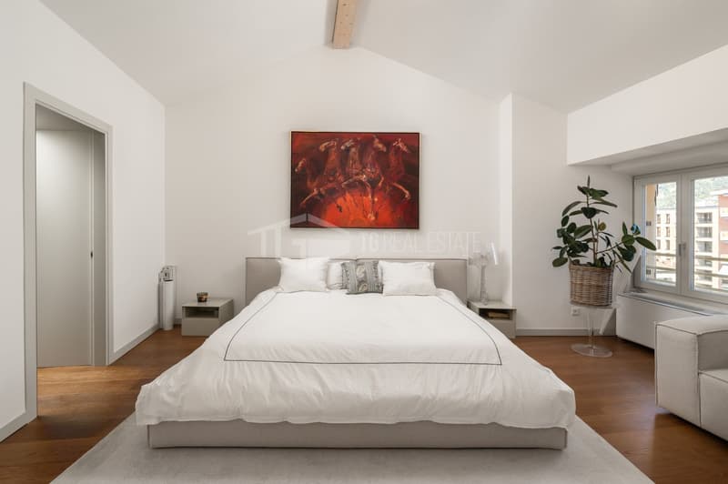 LUSSO E COMFORT : ATTICO 6.5 LOCALI CON VISTA PANORAMICA SU LUGANO (13)