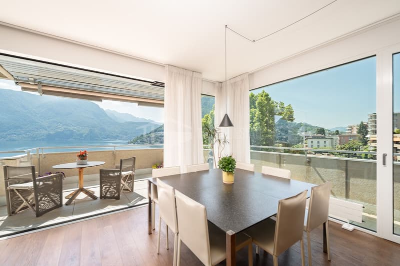 ELEGANTE ATTICO AL 12° PIANO NEL CUORE DI LUGANO (5)
