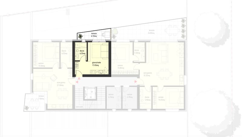 Moderne 1,5-Zimmer-Wohnung mit Terrasse – Neue Wohnanlage AGLA, Bellinzona (3)