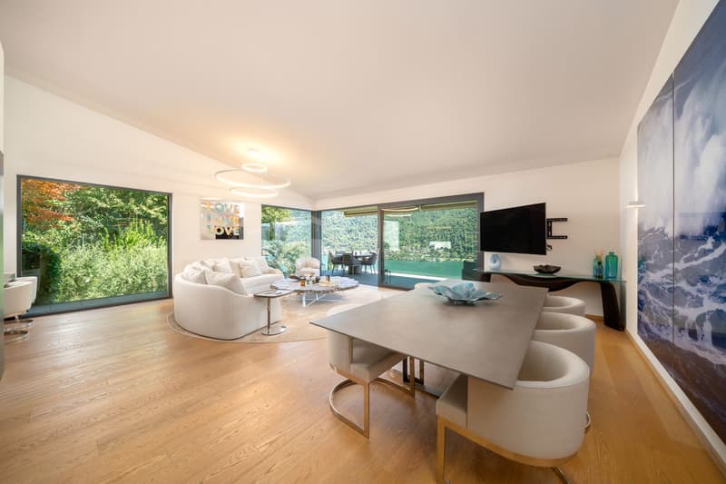 ELEGANTE APPARTAMENTO DI 4 LOCALI CON GIARDINO E VISTA LAGO (3)