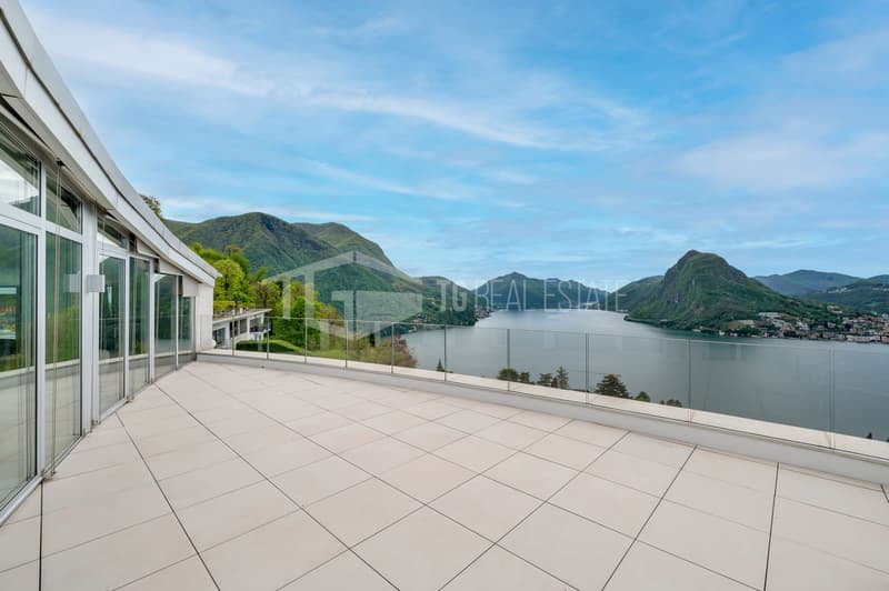 Repräsentatives Duplex-Penthouse mit Seeblick in Aldesago (3)