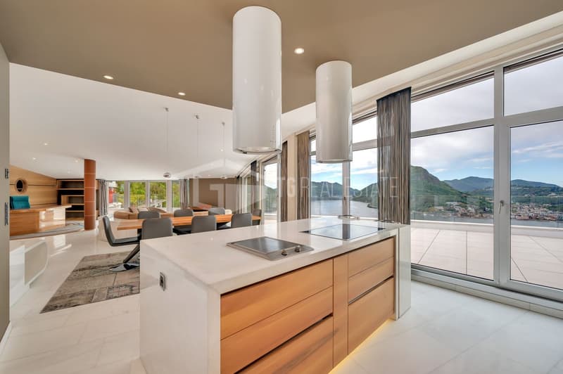 Repräsentatives Duplex-Penthouse mit Seeblick in Aldesago (6)