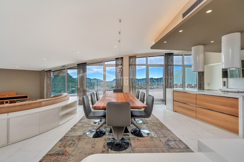 Repräsentatives Duplex-Penthouse mit Seeblick in Aldesago (8)