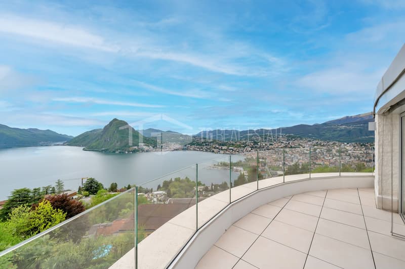 Repräsentatives Duplex-Penthouse mit Seeblick in Aldesago (2)