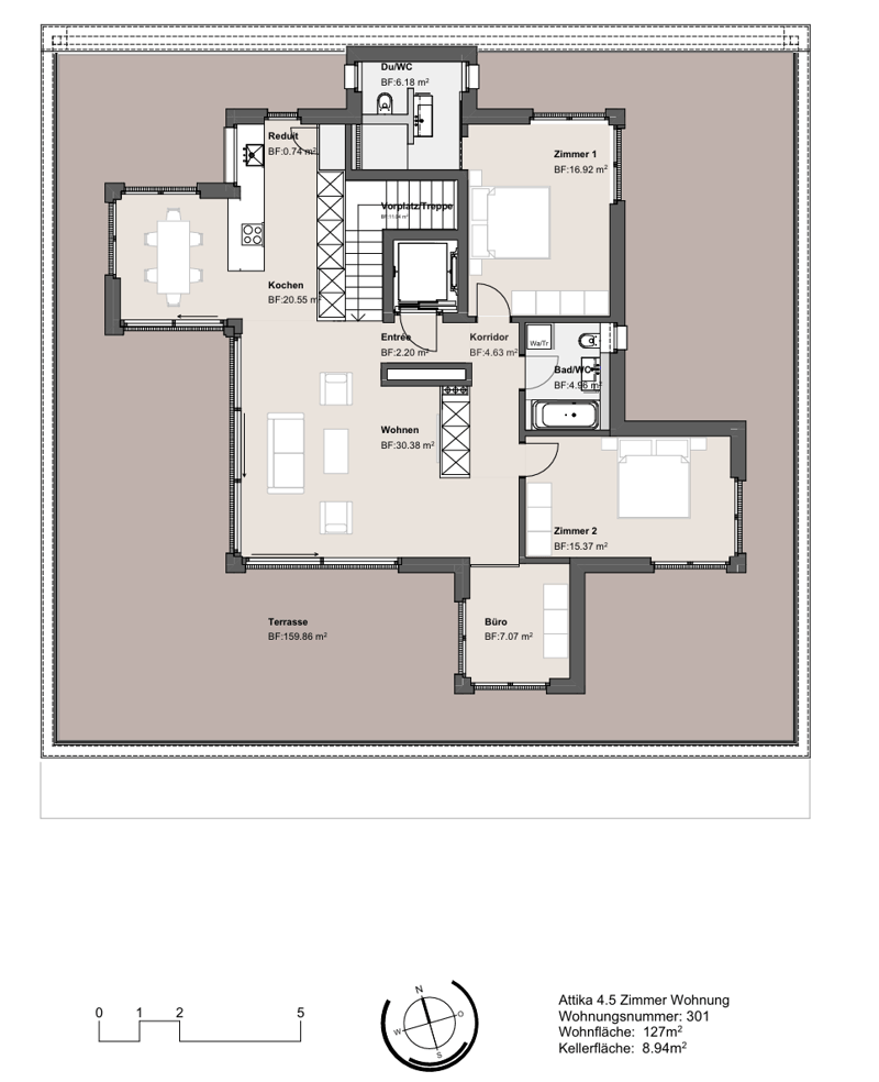 Luxueux au-dessus des toits de Freienbach – appartement en attique avec terrasse ensoleillée de 160 m² & vue sur le lac (6)