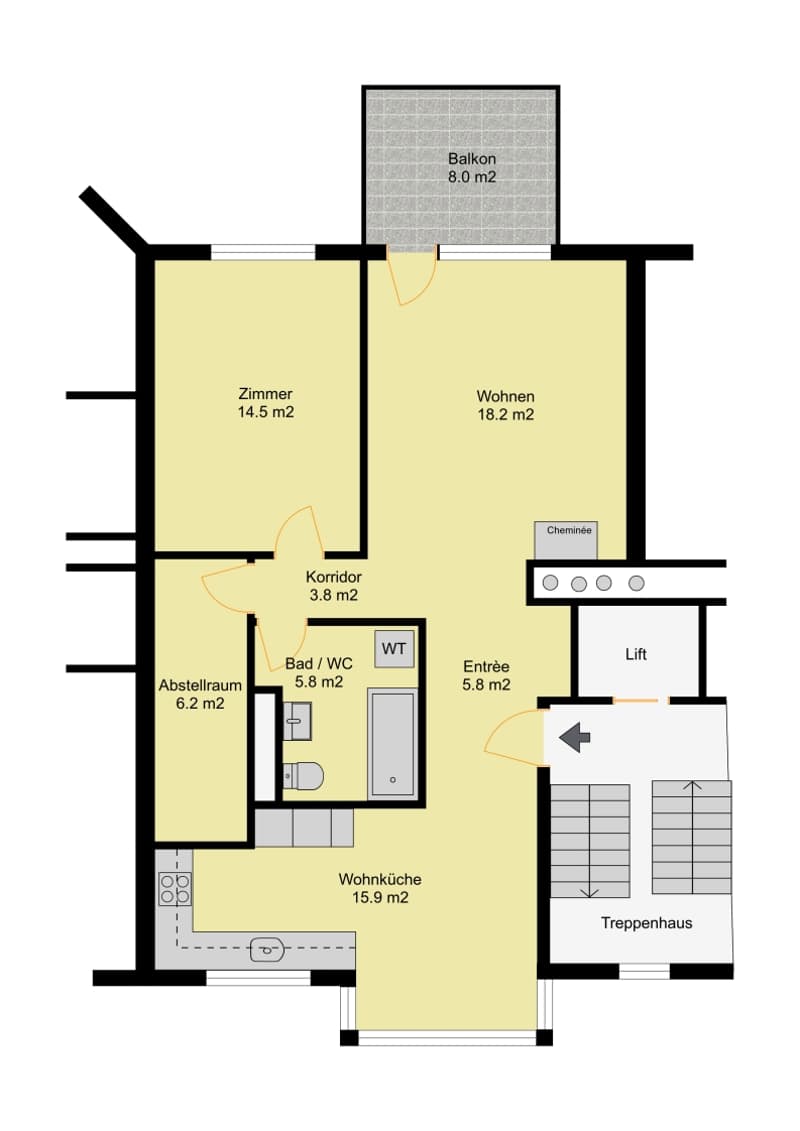 Sold / 2.5-room apartment, small - fine - with center proximity / Sold (13)