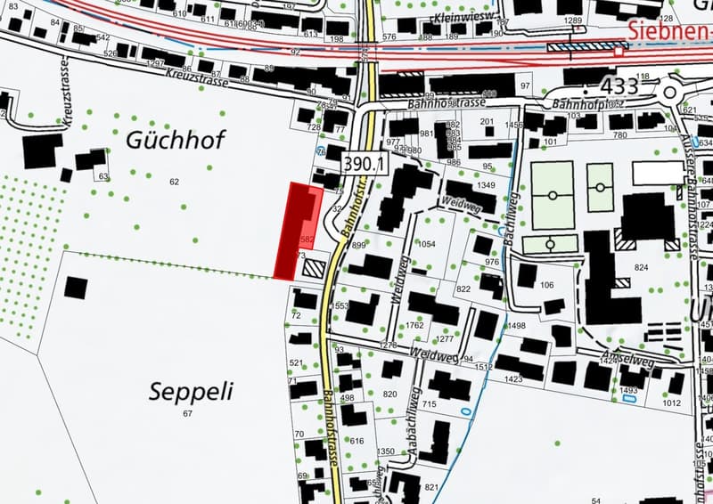 Land with great potential – near train station, in the green with a far-reaching view (8)