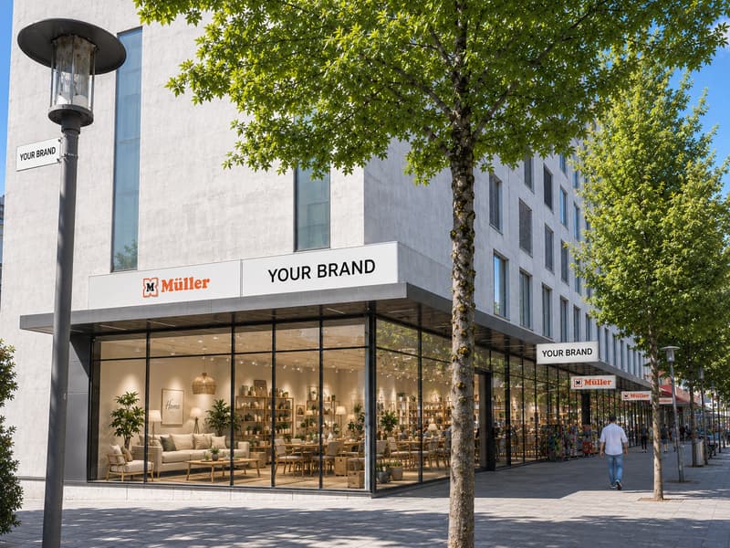 Top sales area in prime location – Bahnhofstrasse Buchs SG (approx. 1'264 m²) (1)