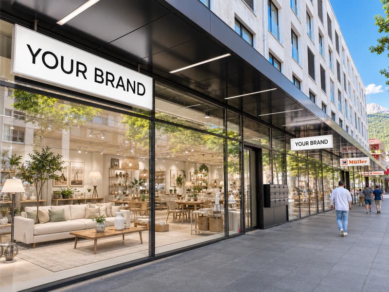 Top sales area in prime location – Bahnhofstrasse Buchs SG (approx. 1'264 m²) (2)