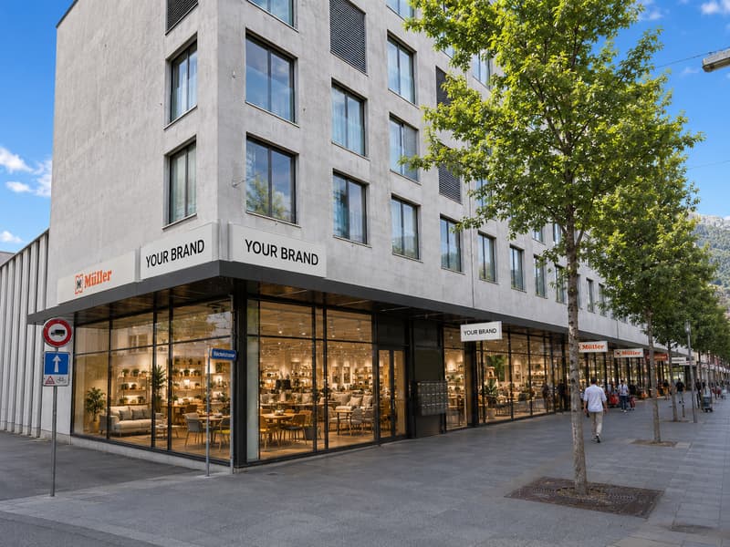 Top sales area in prime location – Bahnhofstrasse Buchs SG (approx. 1'264 m²) (6)