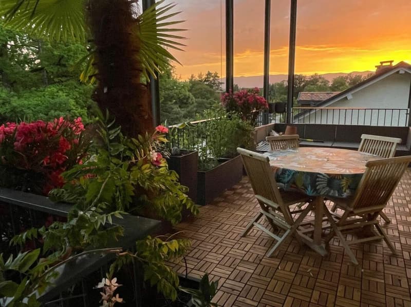 Appartement d'exception avec terrasse panoramique et vue sur le Jura à Presinge (16)