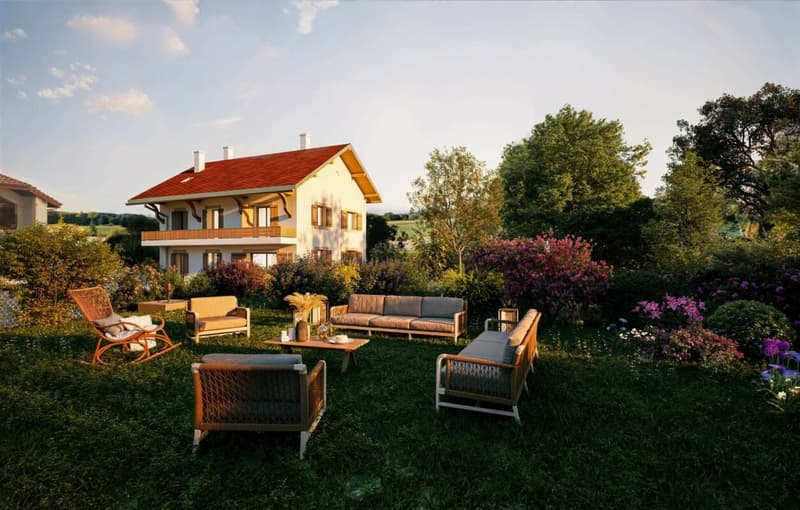 Duplex de charme entre nature et sérénité - Hameau de Monniaz avec grand jardin privatif (13)