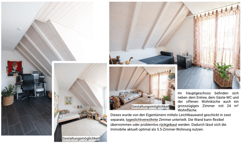 Wohnjuwel mit Seltenheitswert: Lichtdurchflutete 4.5 bis 5.5-Zimmer-Dach-Maisonette in Hettlingen (5)